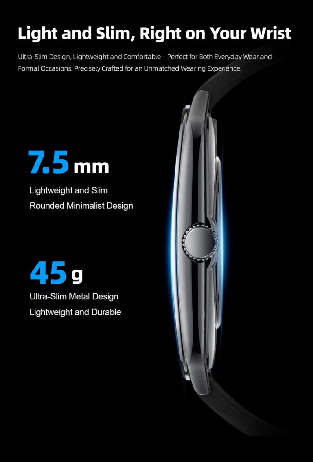 MT61 Smartwatch: 1.96-inch AMOLED Curved Screen, Bluetooth Calling, Slim Design for Sports and Health Monitoring.