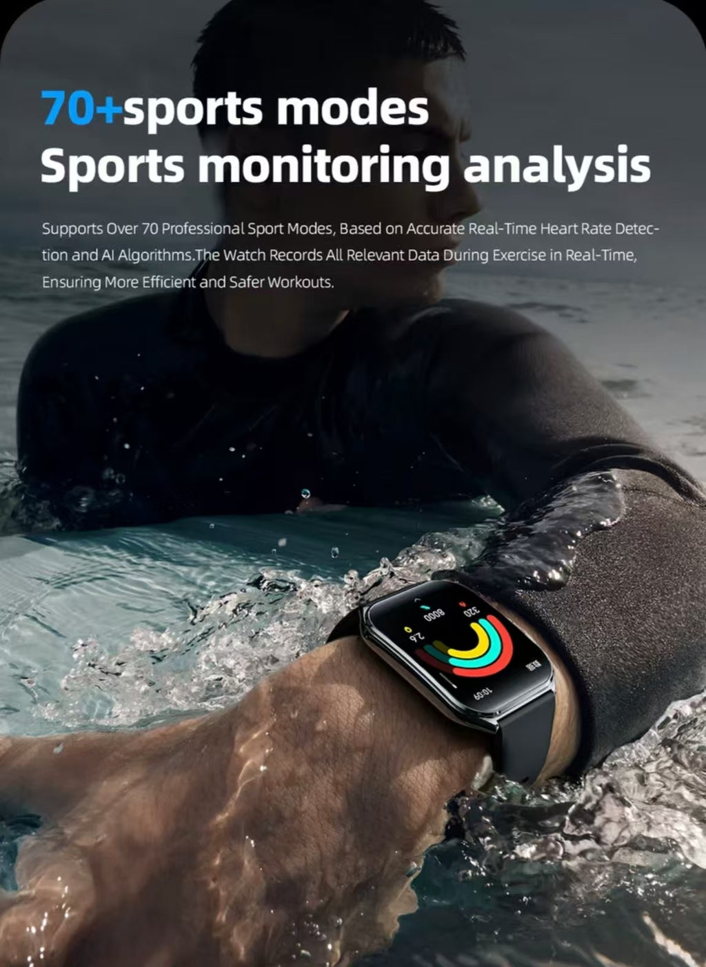 MT61 Smartwatch: 1.96-inch AMOLED Curved Screen, Bluetooth Calling, Slim Design for Sports and Health Monitoring.