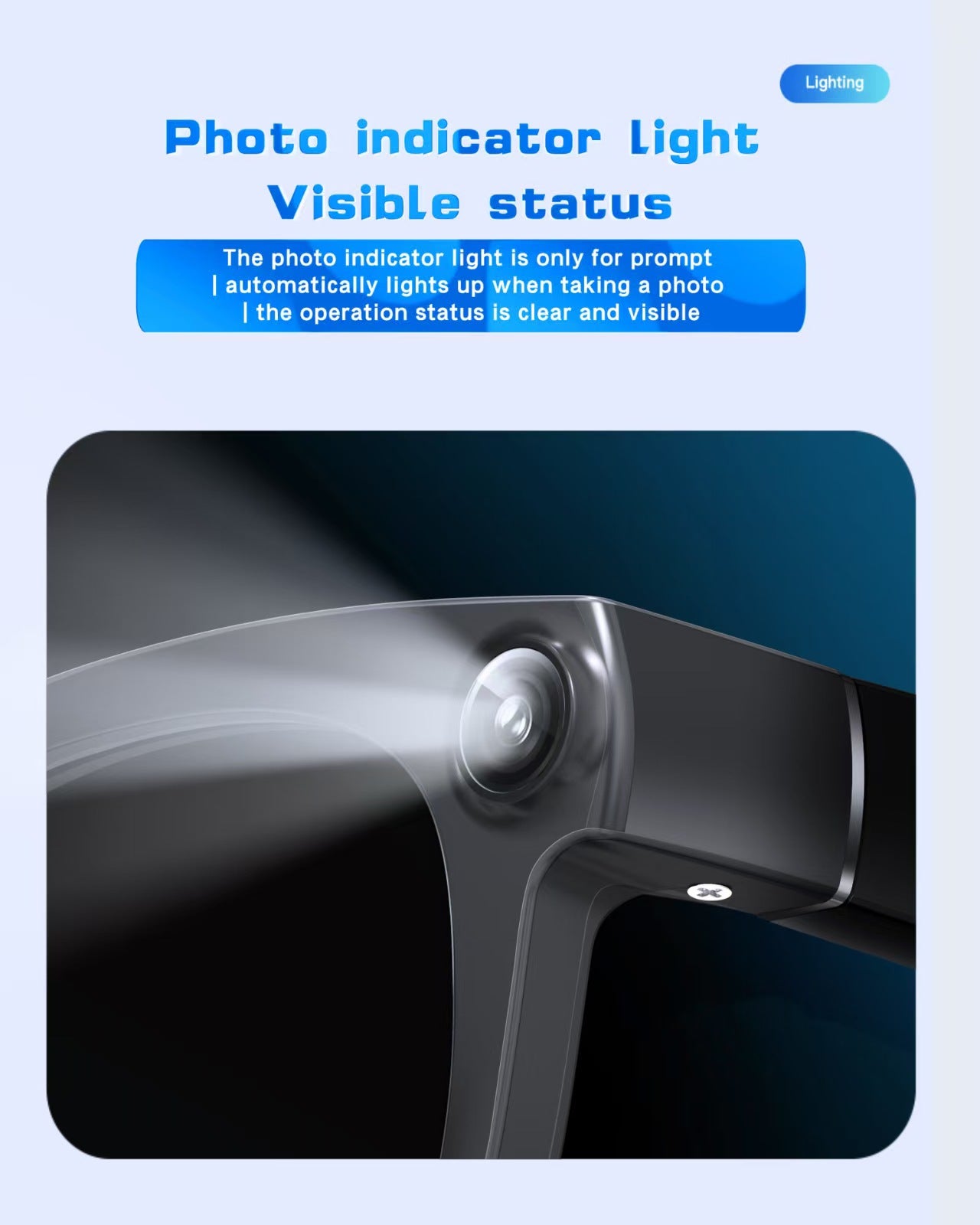 AI Translation Smart Glasses with 13MP Photochromic Lenses, Real-Time Translation, Image Stabilization for Photo/Video, Call Noise Cancellation & AI Assistant.