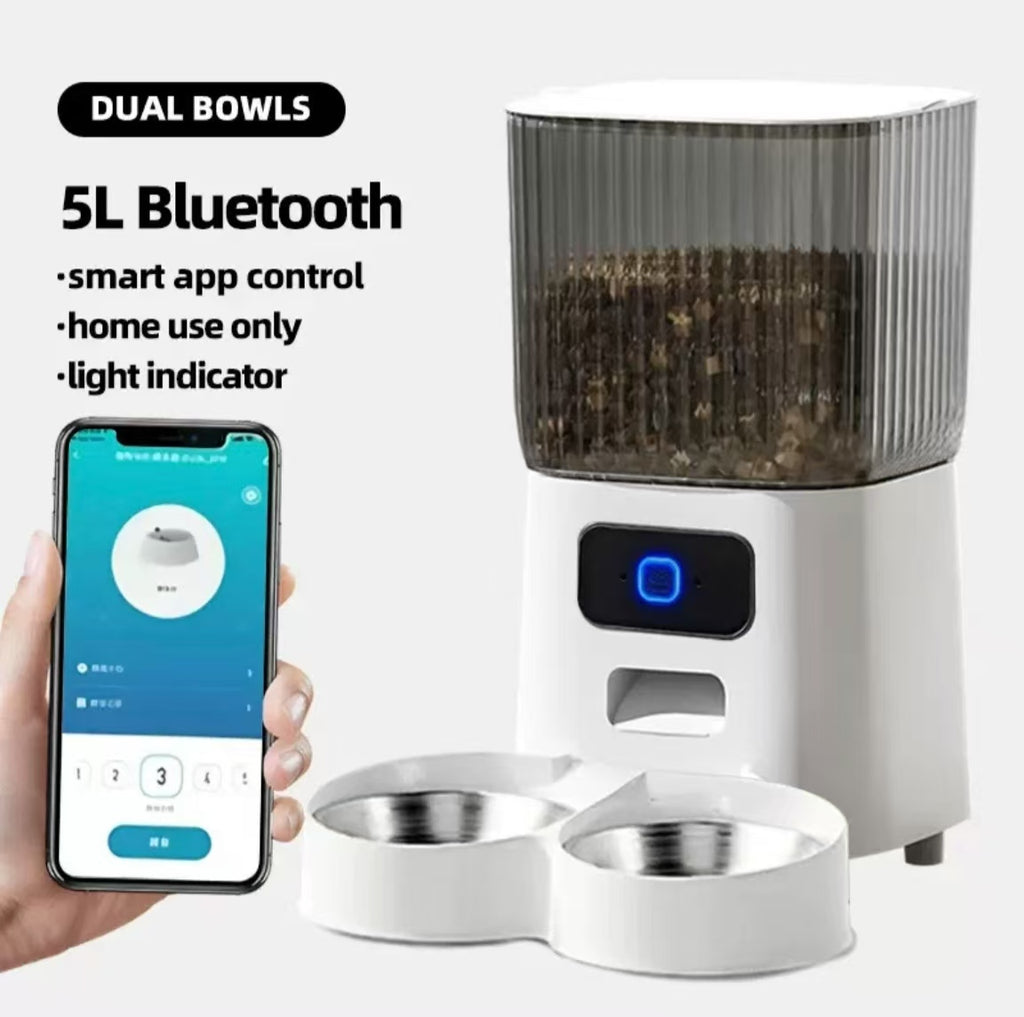 Smart Pet Feeder with Camera, Automatic for Cats