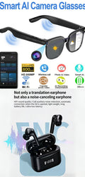 AI Smart Translation Bluetooth Earbuds & 800W AI Smart Translation Glasses